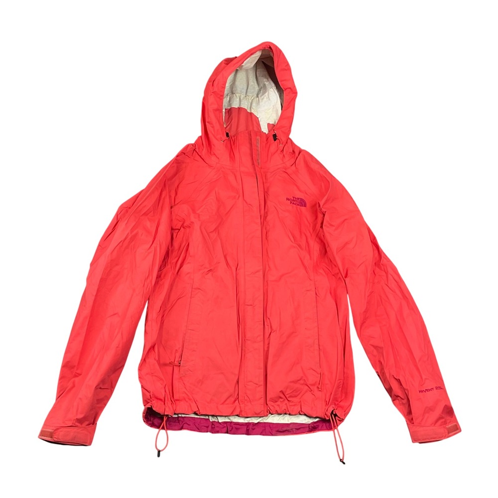 The North Face Jacket‎ Womens Small Red HyVent 2.5L Waterproof Windbreaker *FLAW
